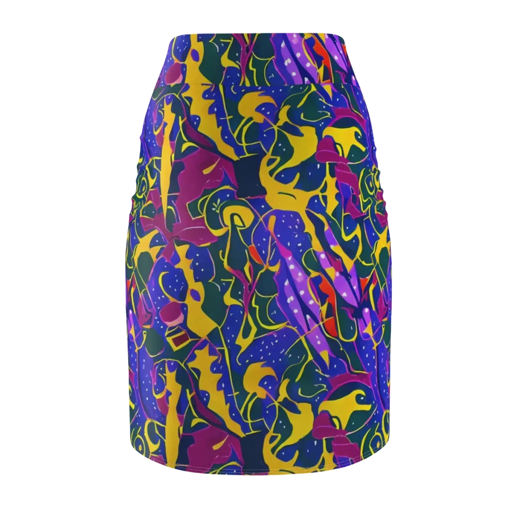 Afterdark Color on Pencil Skirt — Back