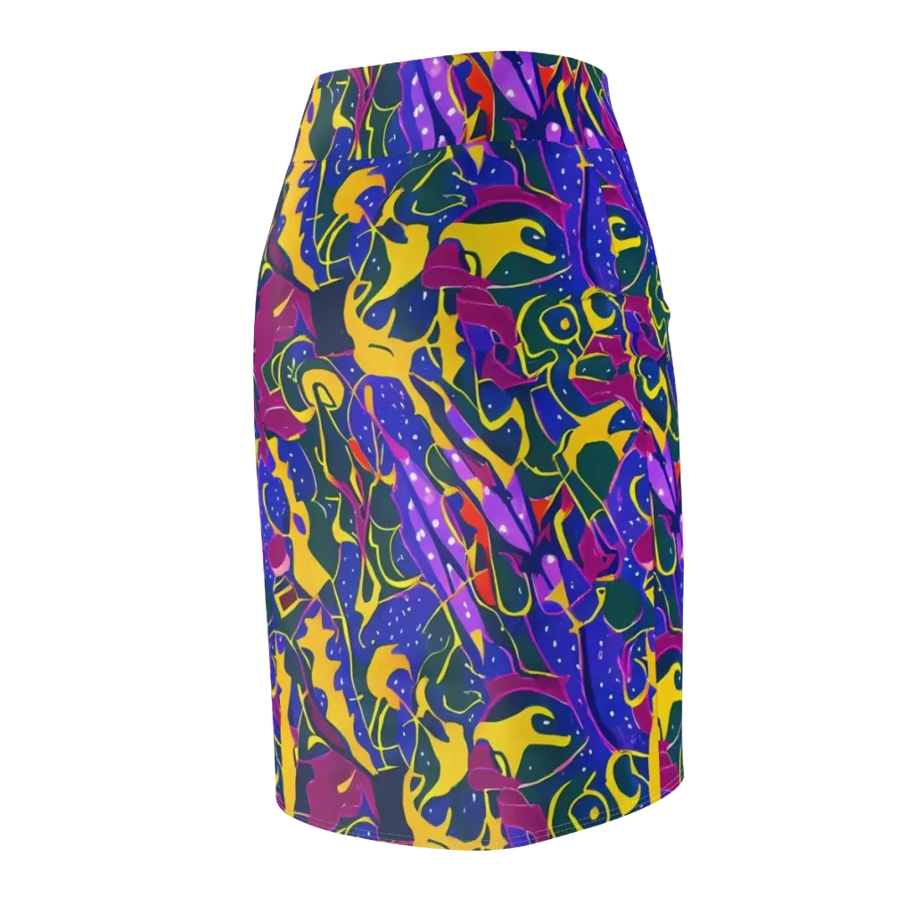 Afterdark Color on Pencil Skirt — Back Side