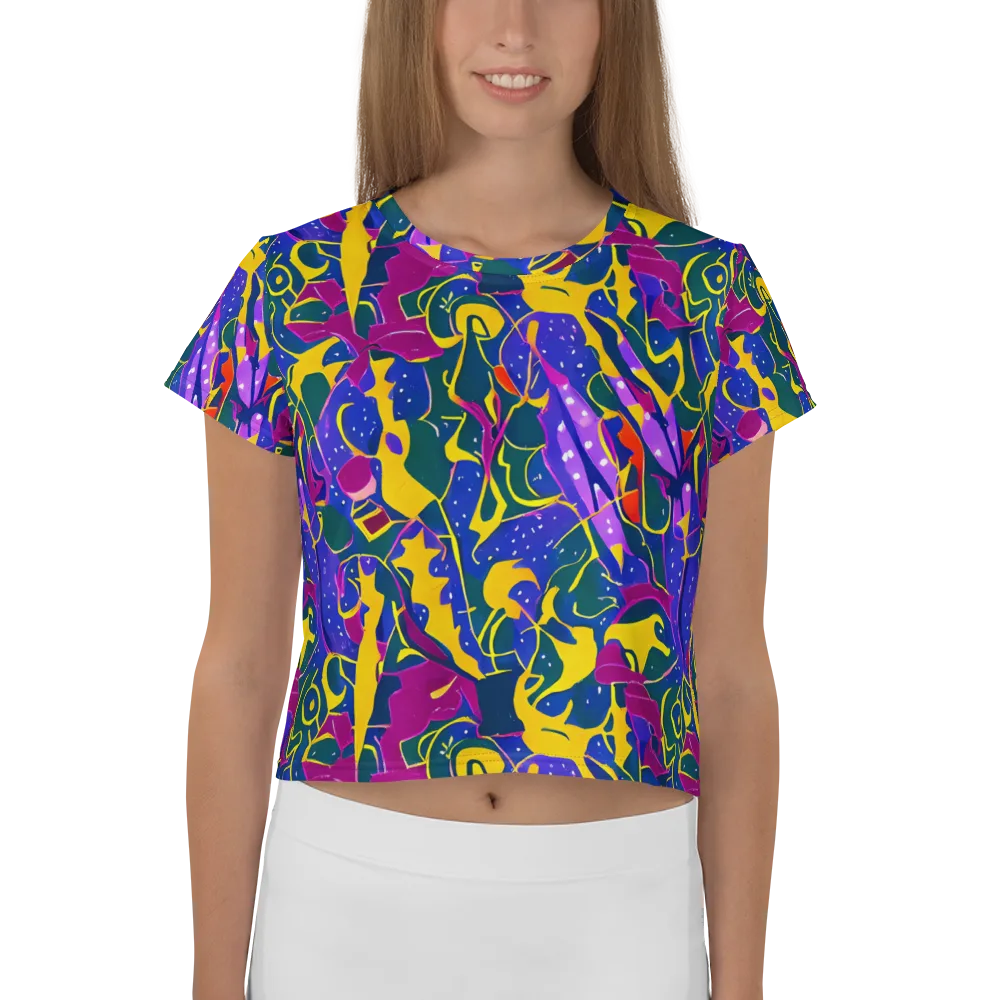 Afterdark Color on Crop Tee — Front