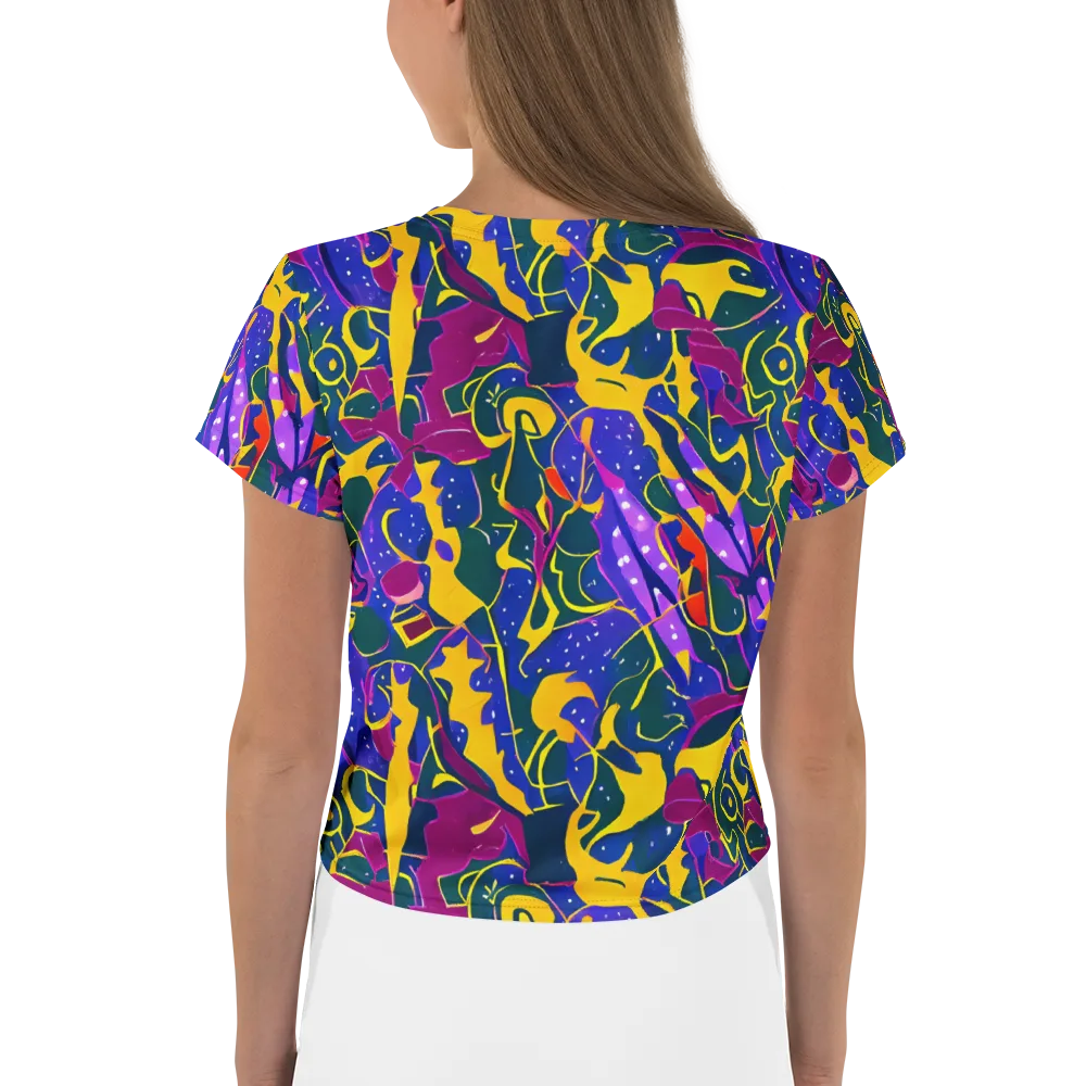 Afterdark Color on Crop Tee — Back