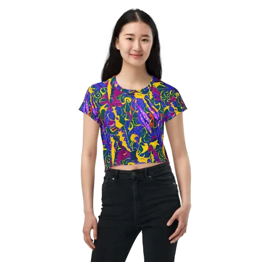 Afterdark Color on a Crop Tee