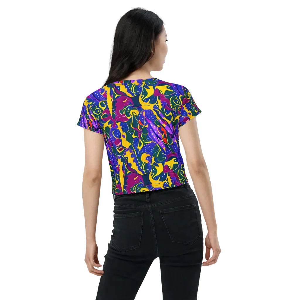 Afterdark Color on Crop Tee — Back