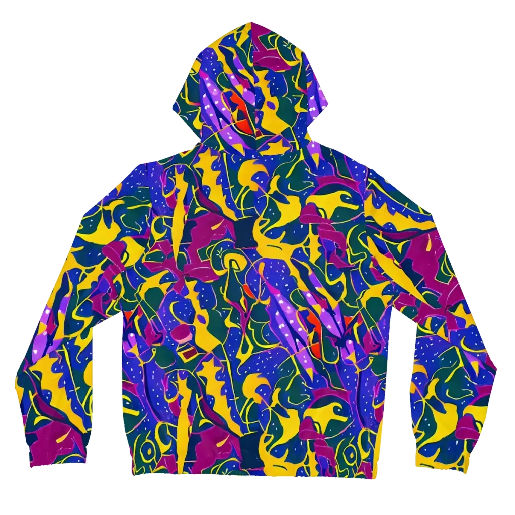 Afterdark Color on Women's Full-Zip Hoodie — Back