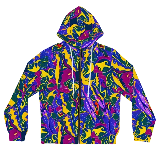 Afterdark Color on a Women's Full-Zip Hoodie