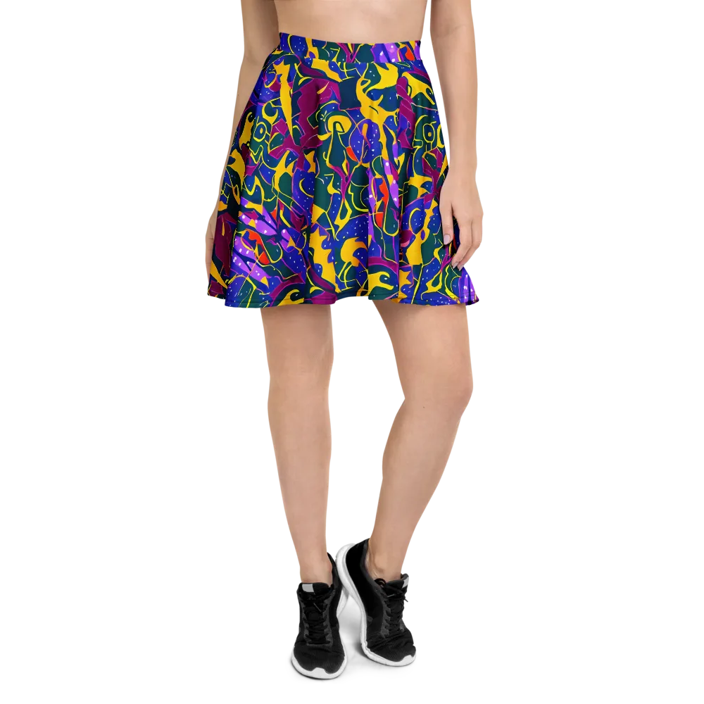 Afterdark Color on Skater Skirt — Front