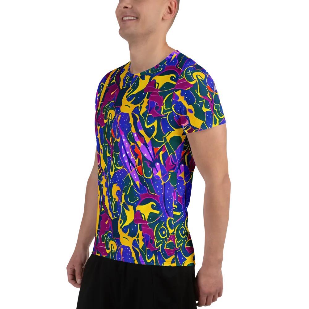 Afterdark Color on Men's Athletic T-Shirt — Left