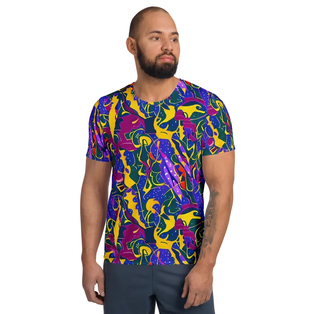 Afterdark Color on Men's Athletic T-Shirt — Front