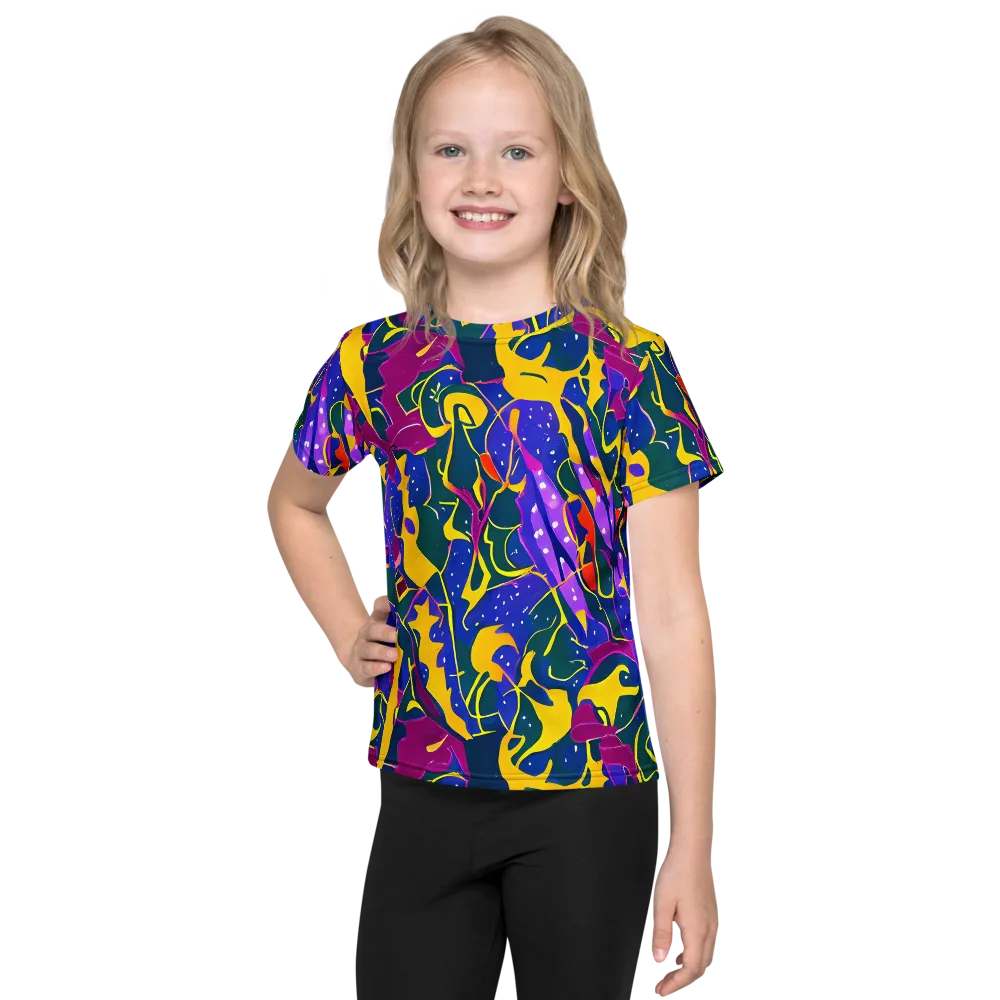 Afterdark Color on Kids Crew Neck T-Shirt — Front