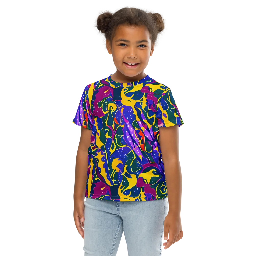 Afterdark Color on Kids Crew Neck T-Shirt — Front