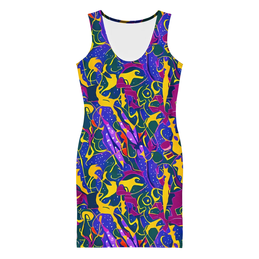 Afterdark Color on Bodycon Dress — Front