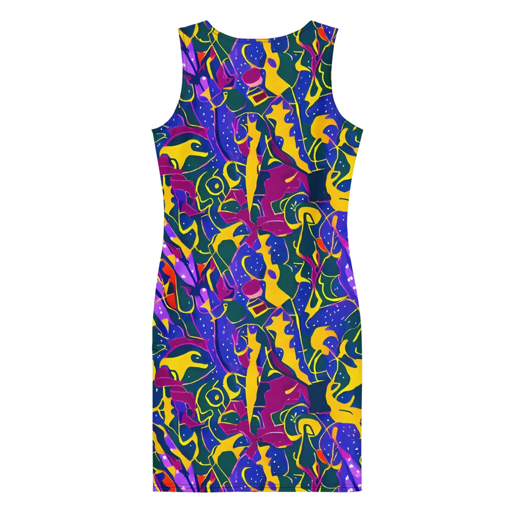 Afterdark Color on Bodycon Dress — Back