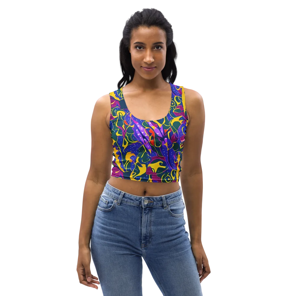 Afterdark Color on Crop Top — Front