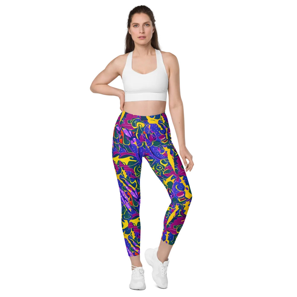 Afterdark Color on Leggings with Pockets — Front