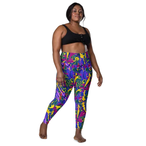 Afterdark Color on a Leggings with Pockets