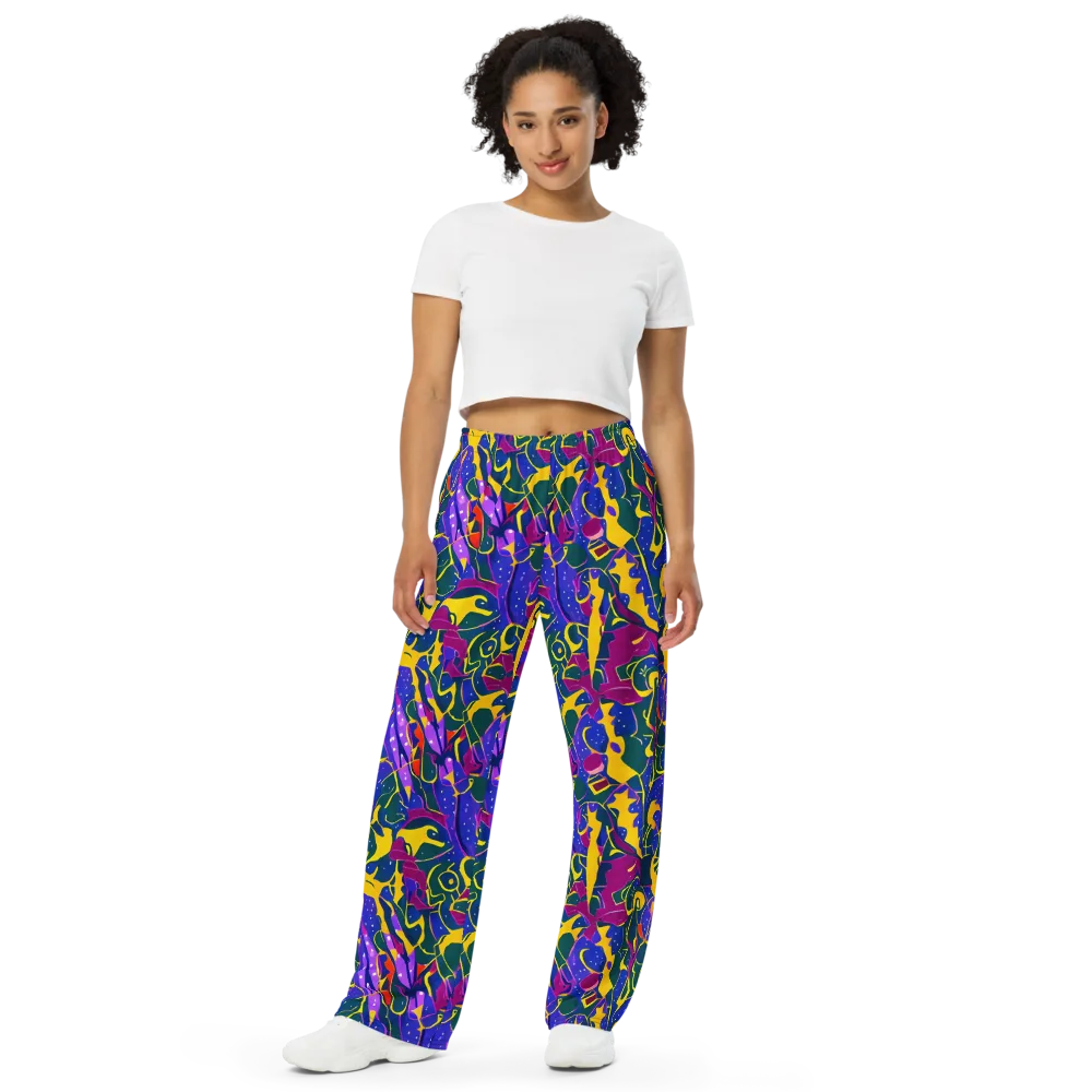 Afterdark Color on Wide-Leg Pants — Front