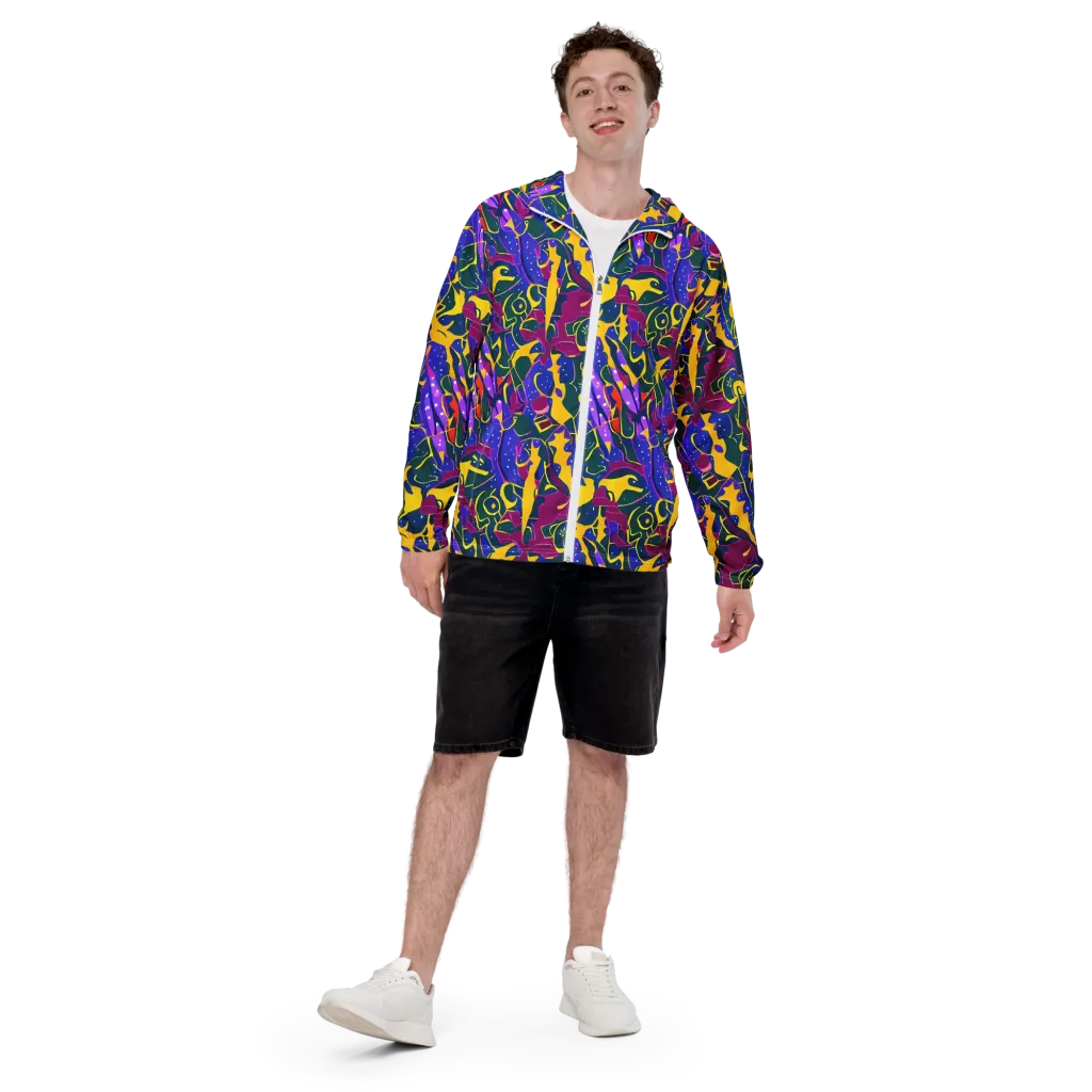 Afterdark Color on Men's Windbreaker — Front