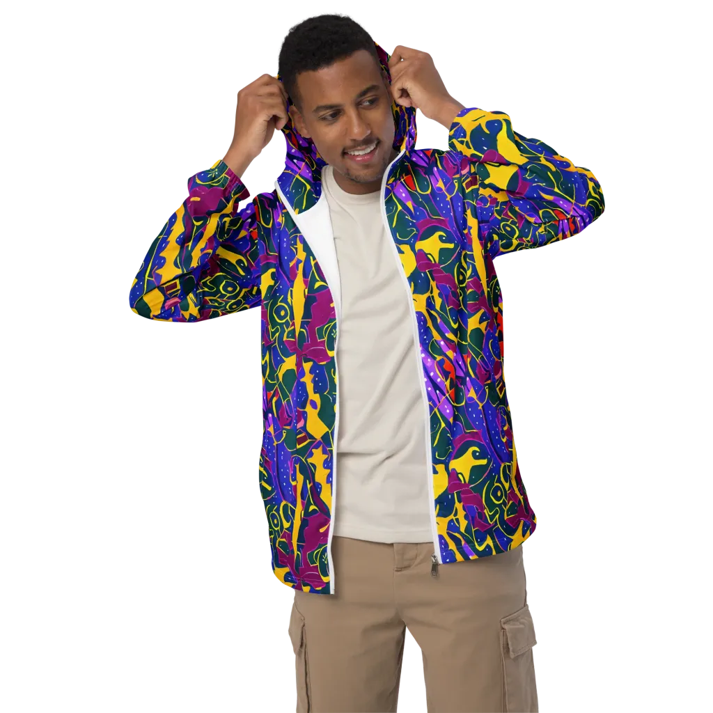 Afterdark Color on Men's Windbreaker — Front