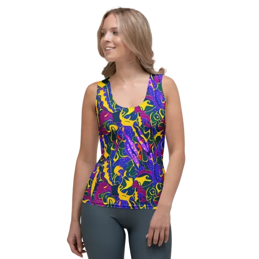 Afterdark Color on a Women's Tank Top