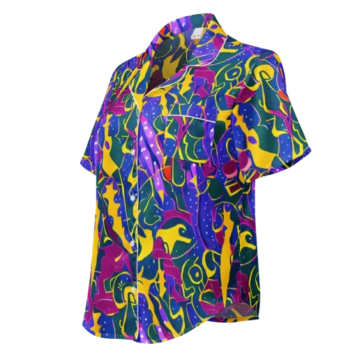 Afterdark Color on a Women's Short Sleeve Pajama Top