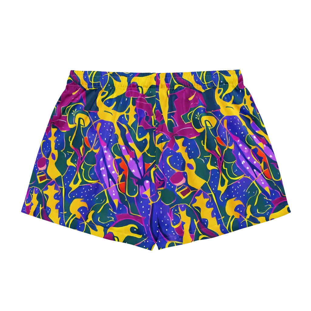 Afterdark Color on Women's Pajama Shorts — Back
