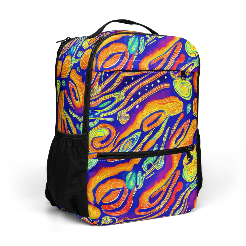 Aubergine Inferno on Utility Backpack — Right Front
