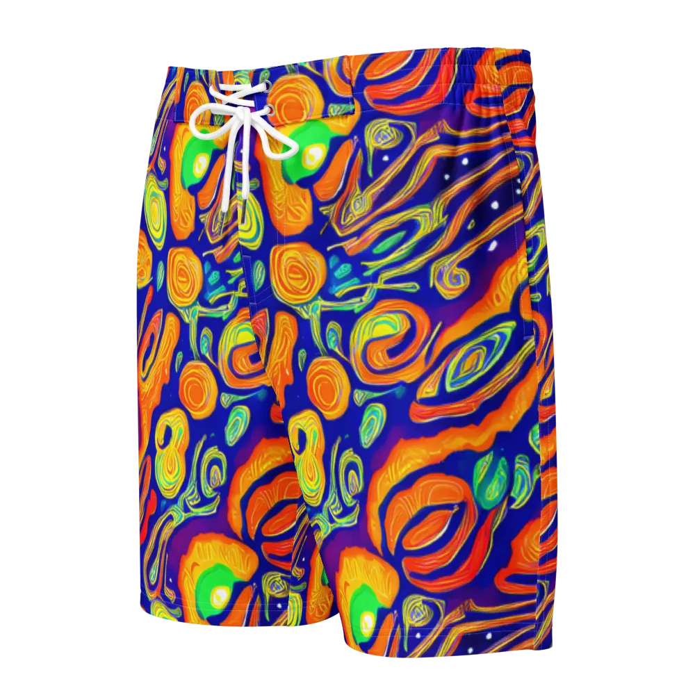 Aubergine Inferno on Men's Board Shorts — Front