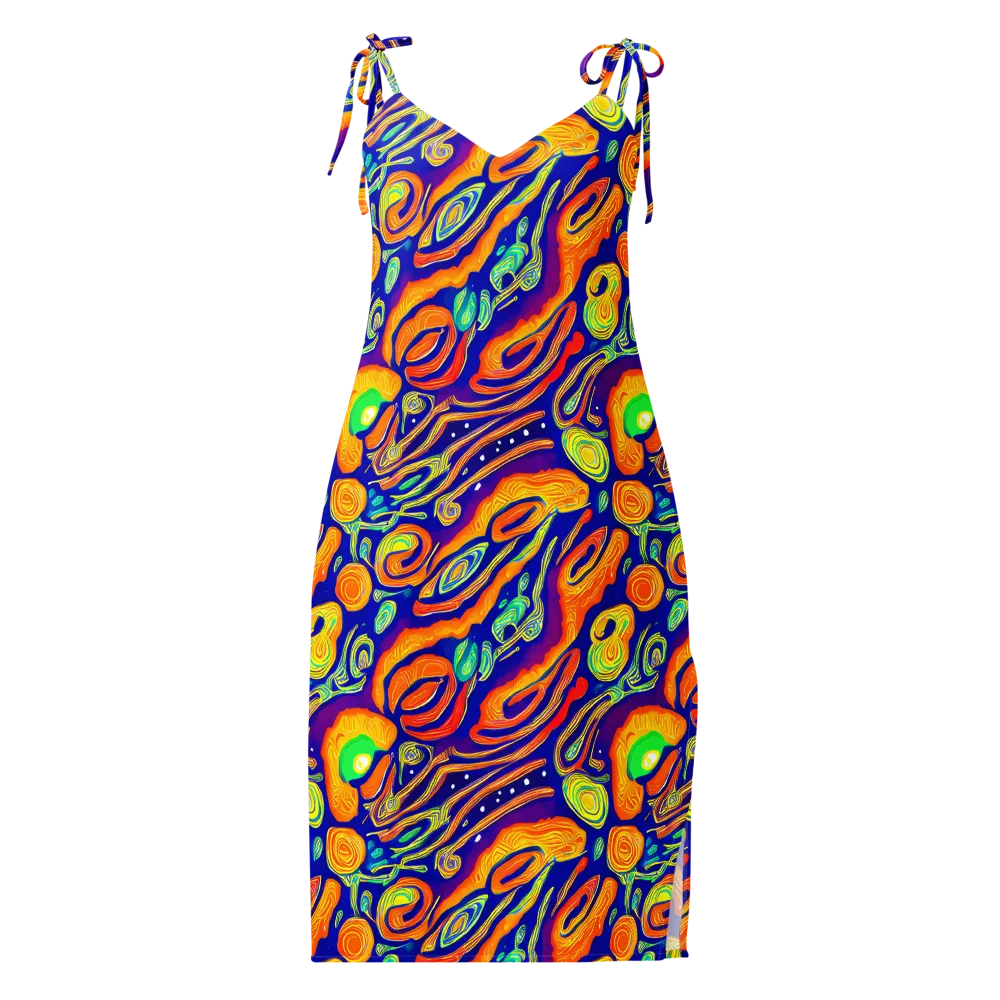 Aubergine Inferno on Slip Dress — Front