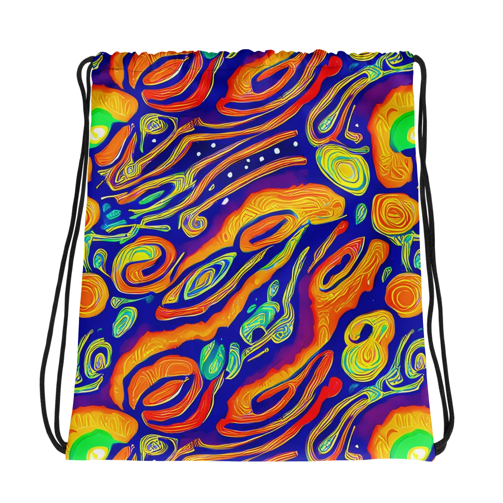 Aubergine Inferno on Drawstring Bag — Photo