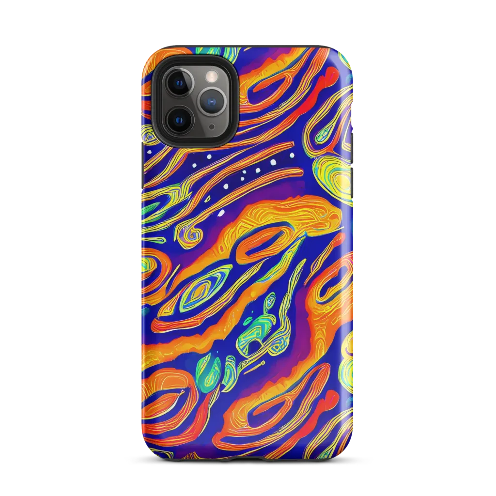 Aubergine Inferno on Tough Case for iPhone® — Front