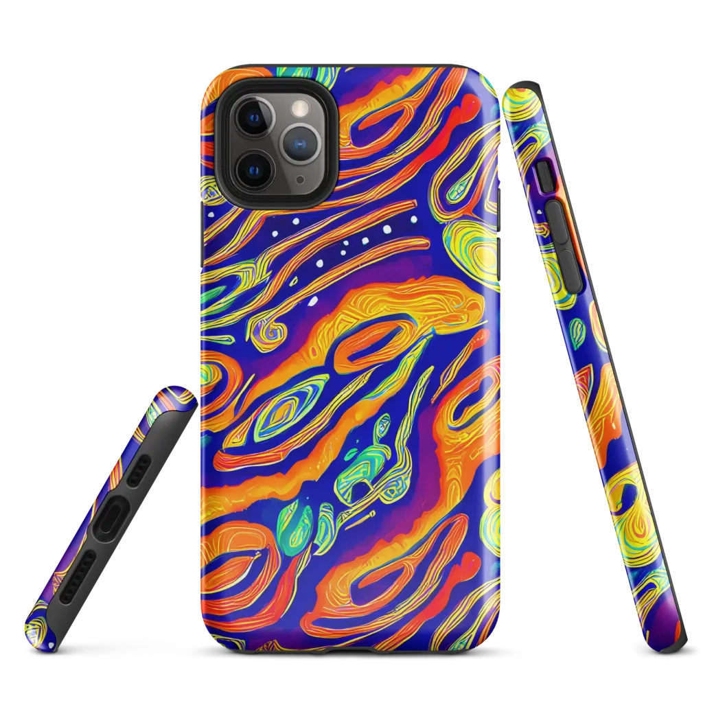 Aubergine Inferno on Tough Case for iPhone® — Front