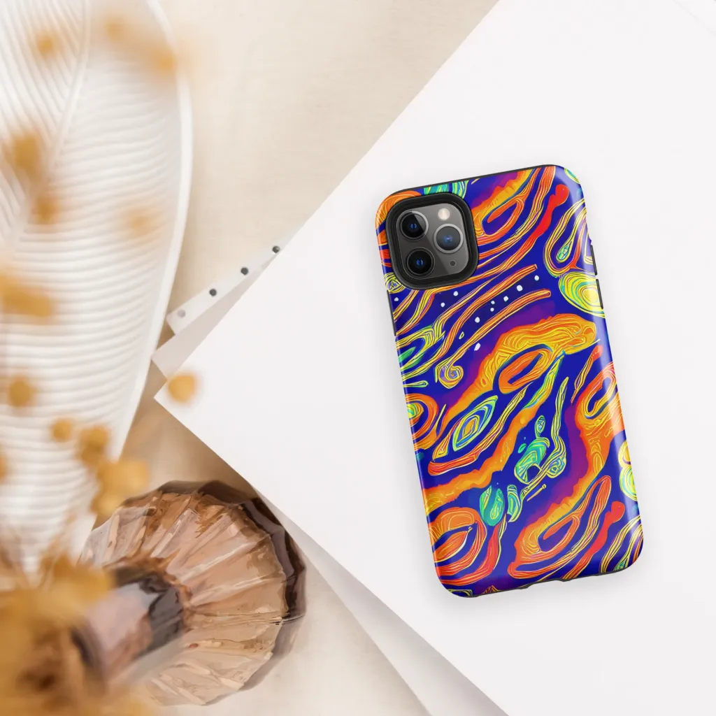 Aubergine Inferno on Tough Case for iPhone® — Front
