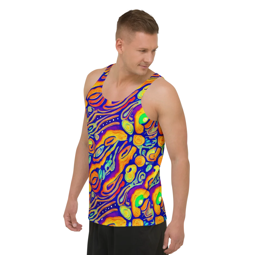 Aubergine Inferno on Men's Tank Top — Left Front