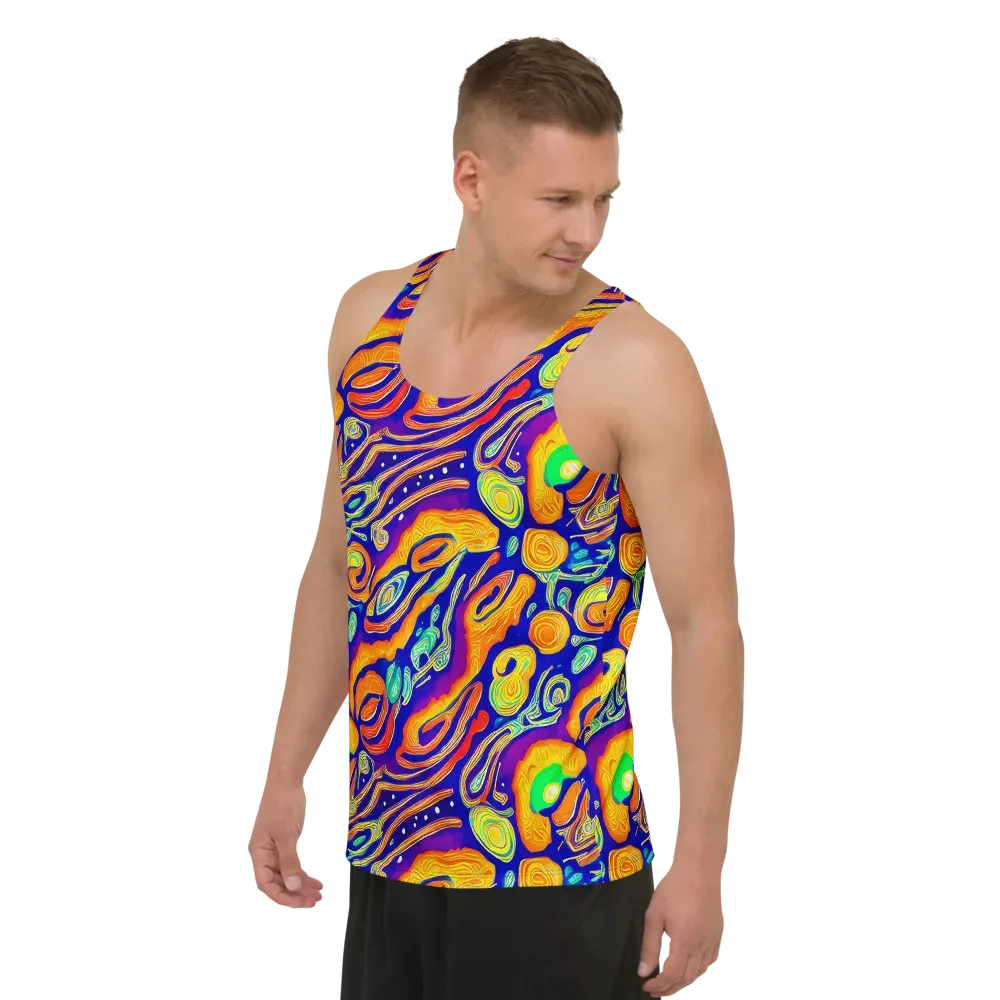 Aubergine Inferno on Men's Tank Top — Left Front