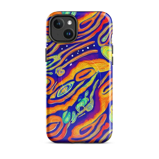 Aubergine Inferno on a MagSafe Tough Case for iPhone®