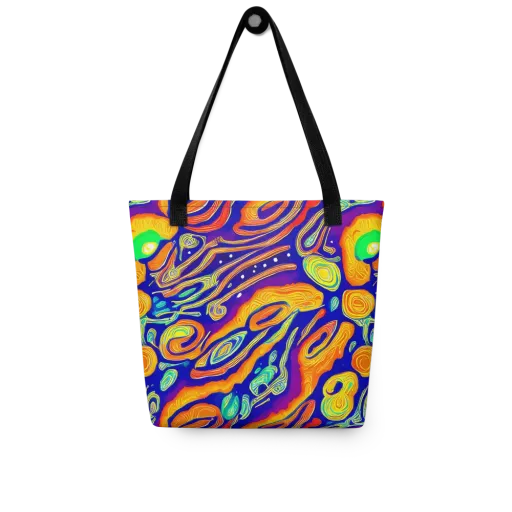 Aubergine Inferno on a Tote Bag