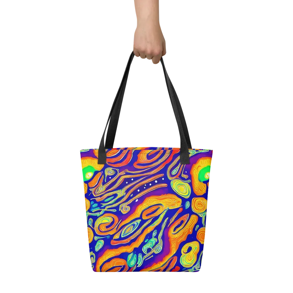 Aubergine Inferno on Tote Bag — Front