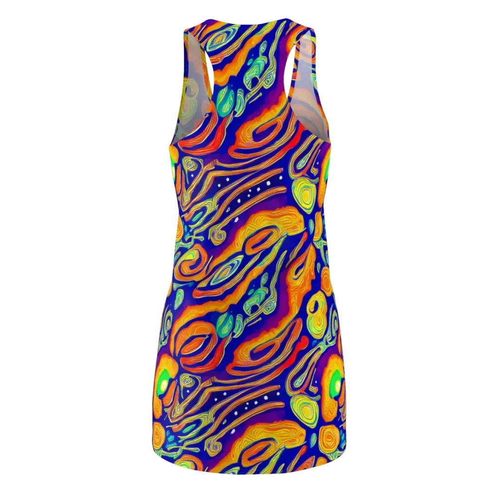 Aubergine Inferno on Racerback Dress — Back
