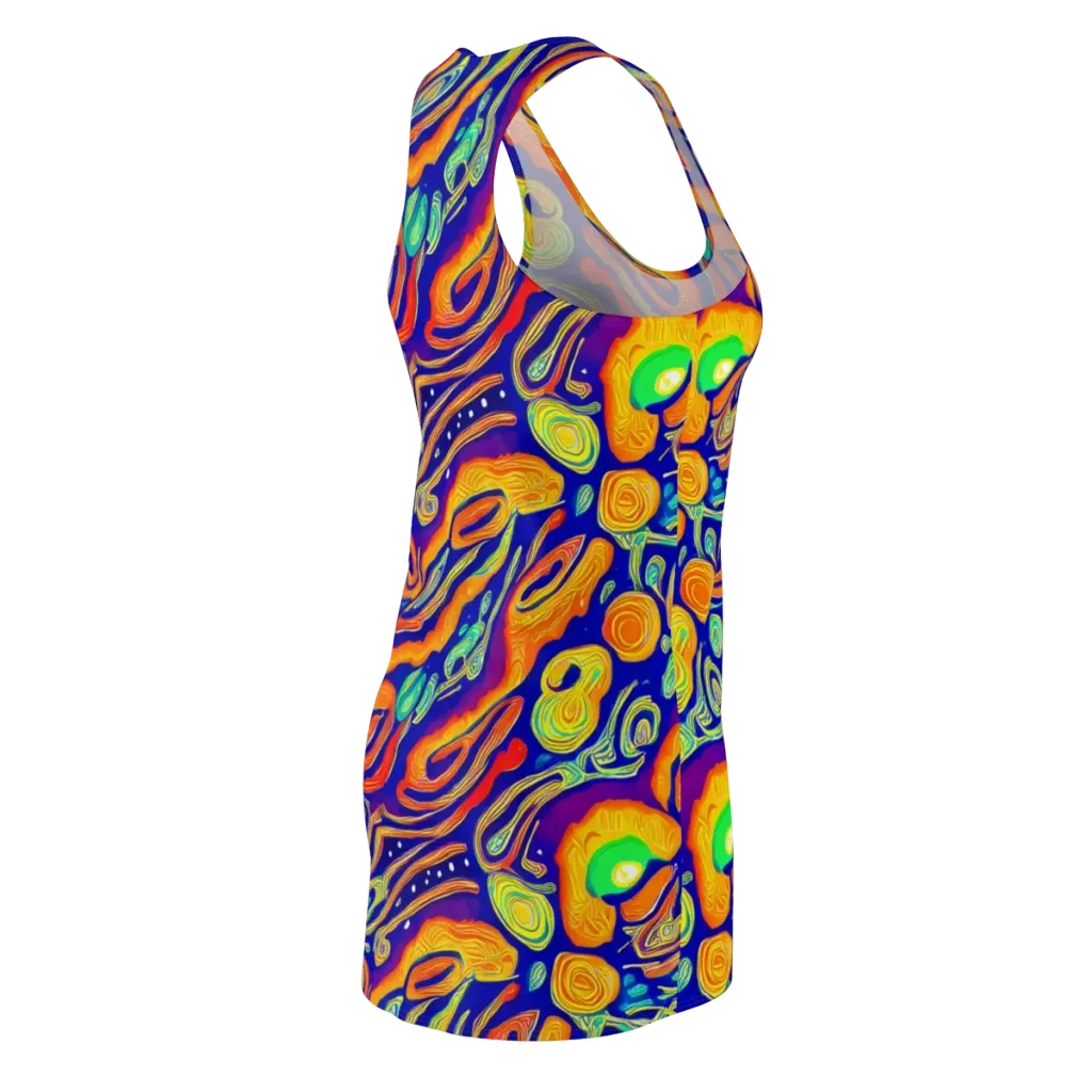Aubergine Inferno on Racerback Dress — Back Side
