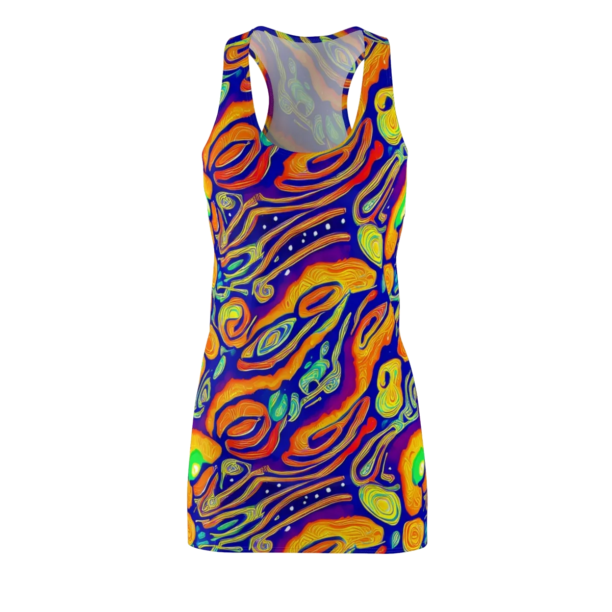 Aubergine Inferno on Racerback Dress — Front