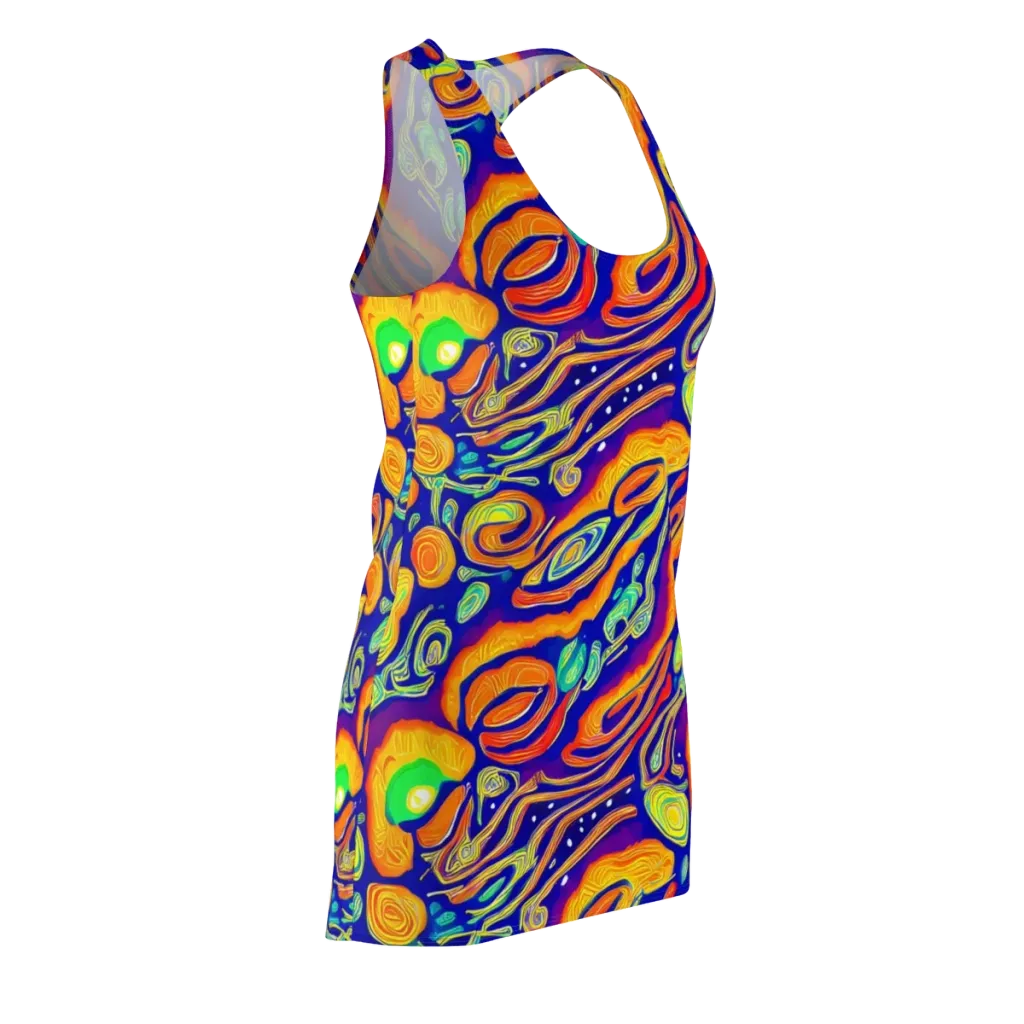 Aubergine Inferno on Racerback Dress — Front Side