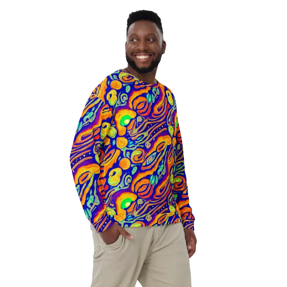 Aubergine Inferno on Sweatshirt — Front