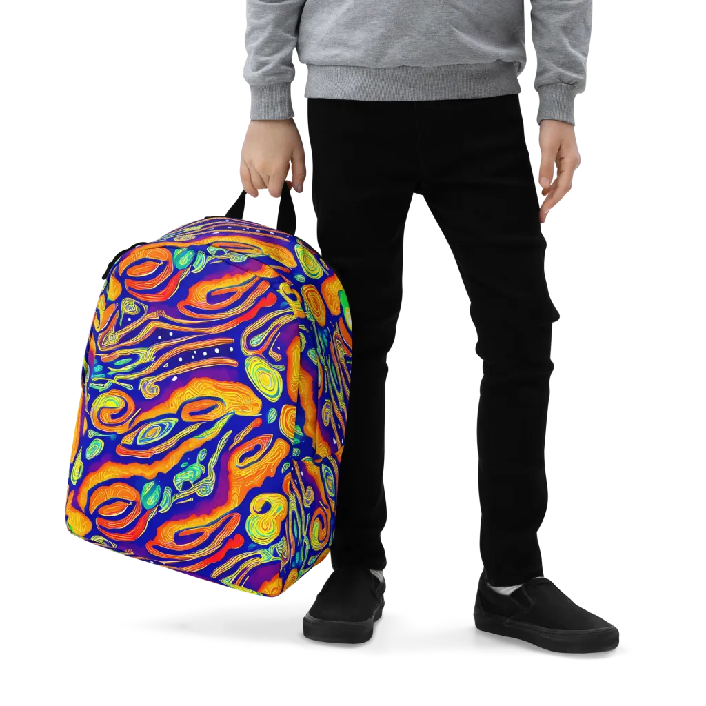 Aubergine Inferno on Minimalist Backpack — Zoomed-in