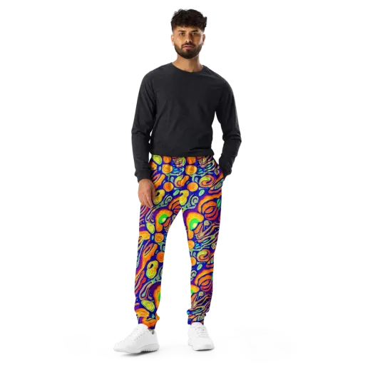 Aubergine Inferno on a Men's Joggers
