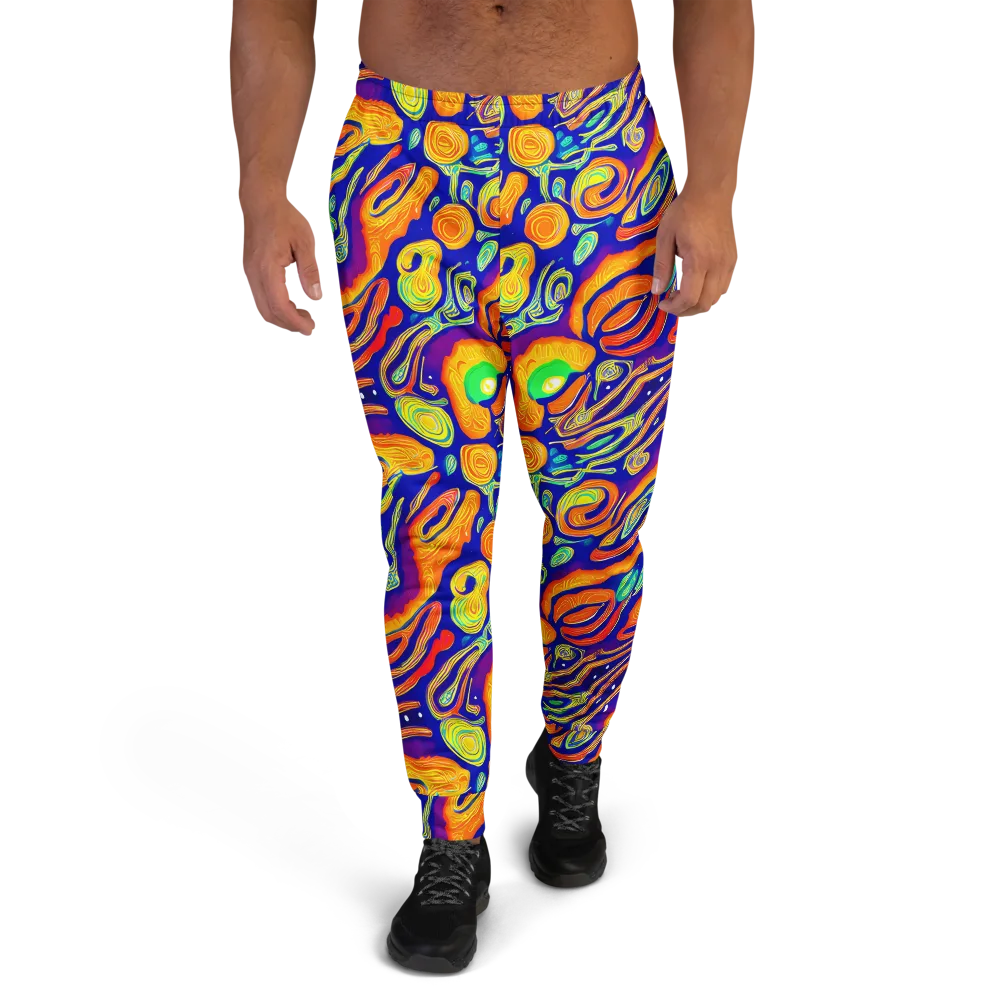 Aubergine Inferno on Men's Joggers — Front