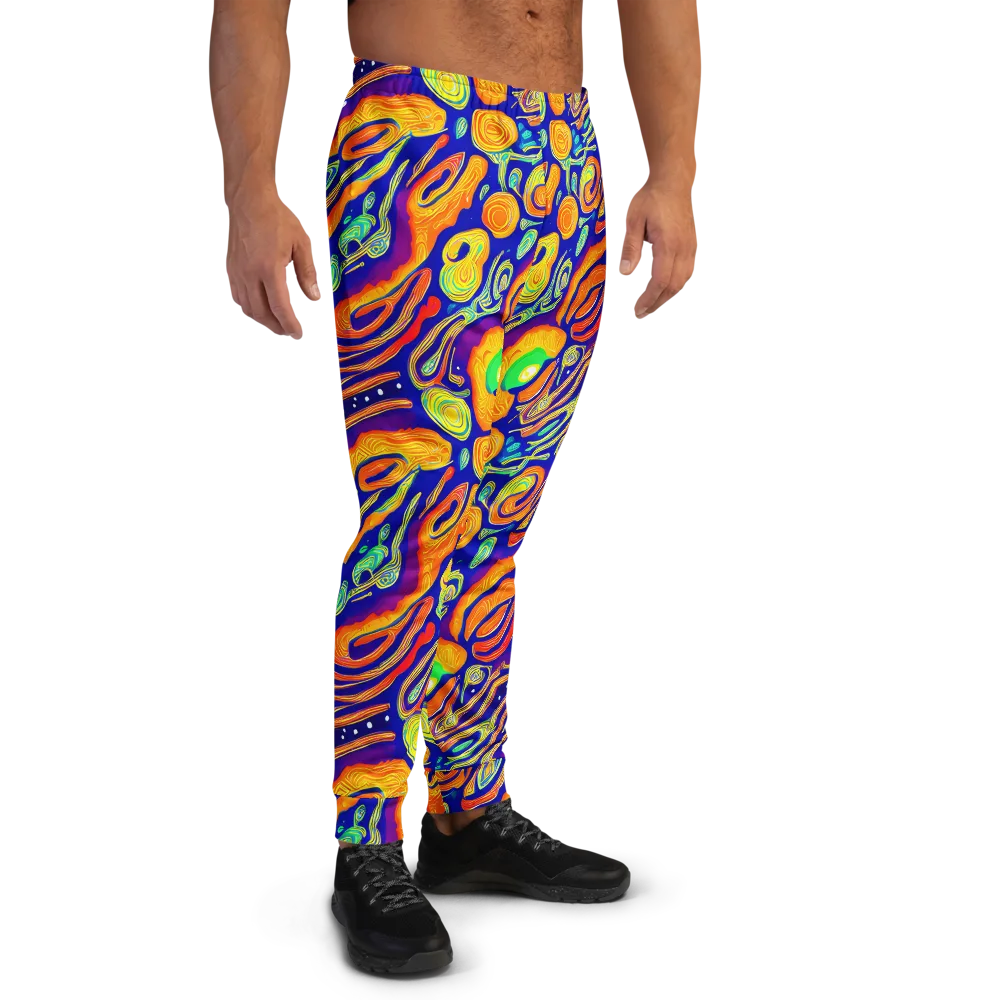 Aubergine Inferno on Men's Joggers — Right
