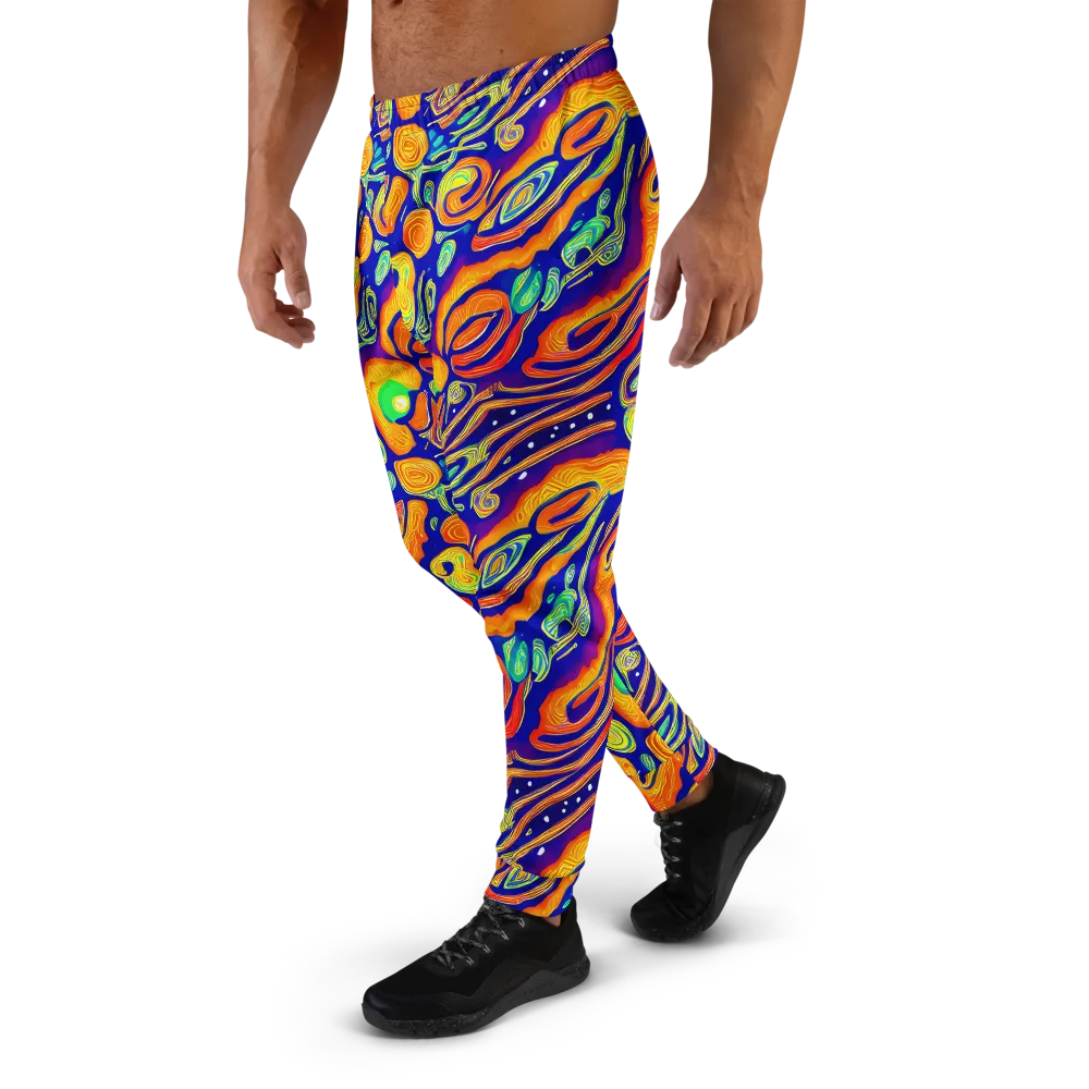 Aubergine Inferno on Men's Joggers — Left