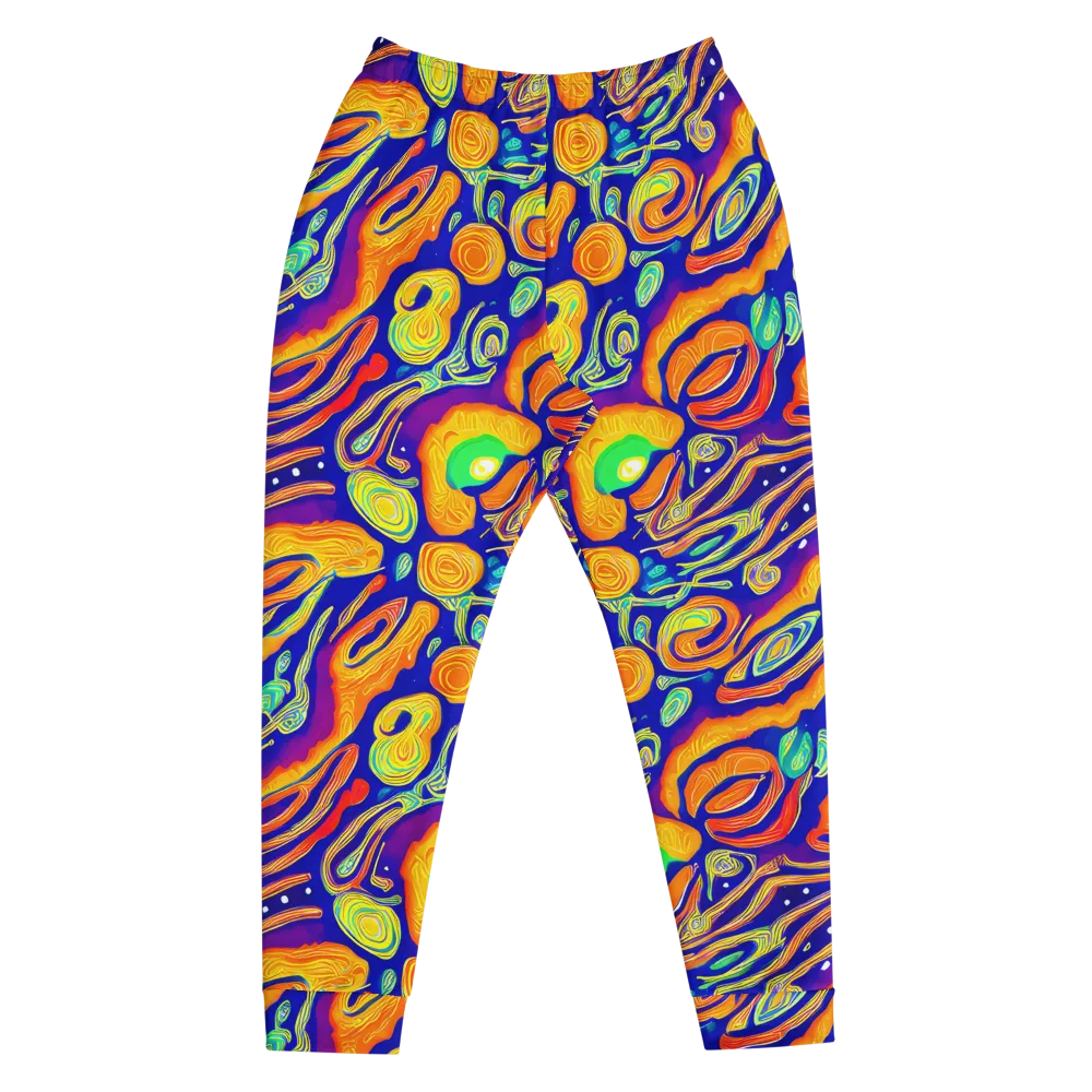 Aubergine Inferno on Men's Joggers — Front
