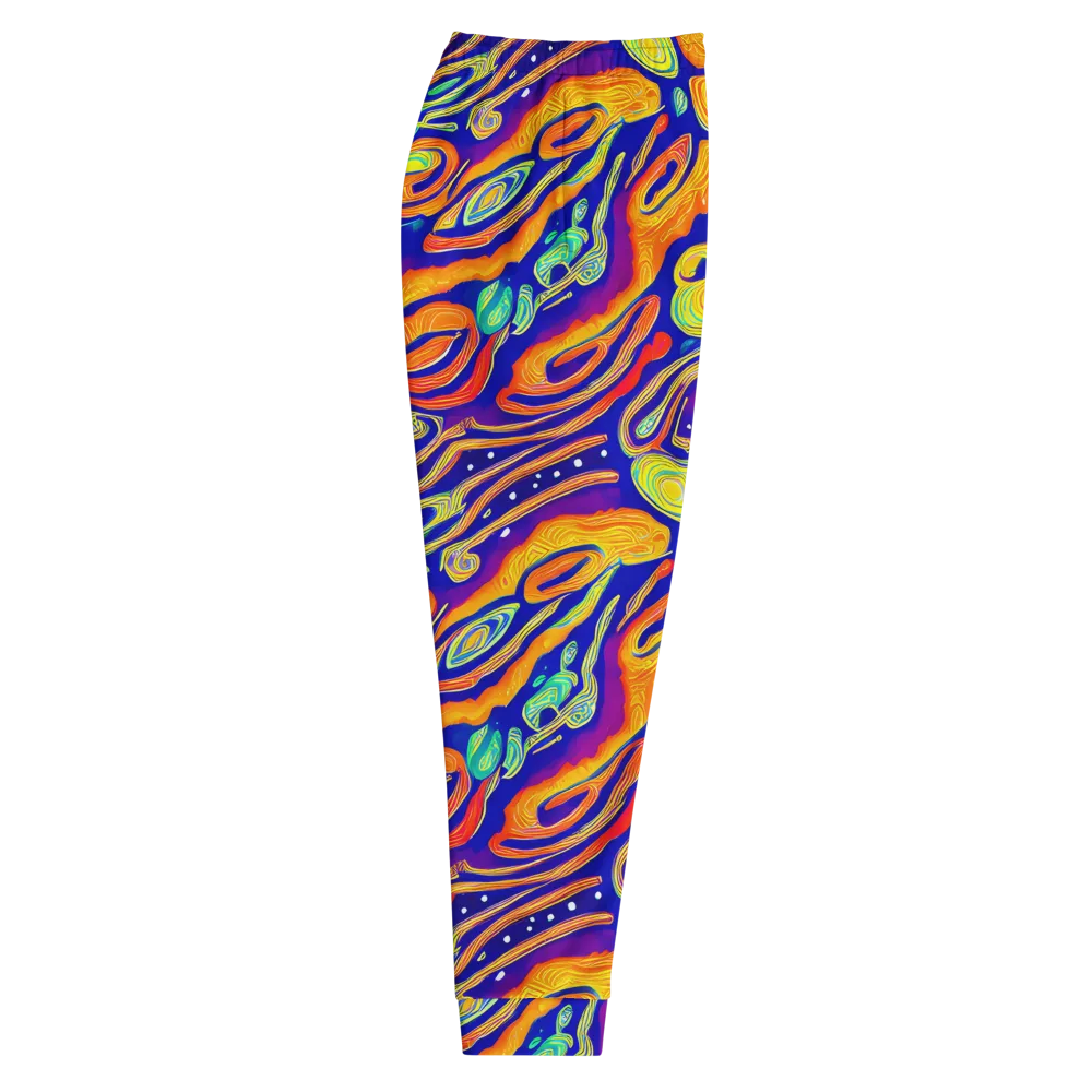 Aubergine Inferno on Men's Joggers — Right