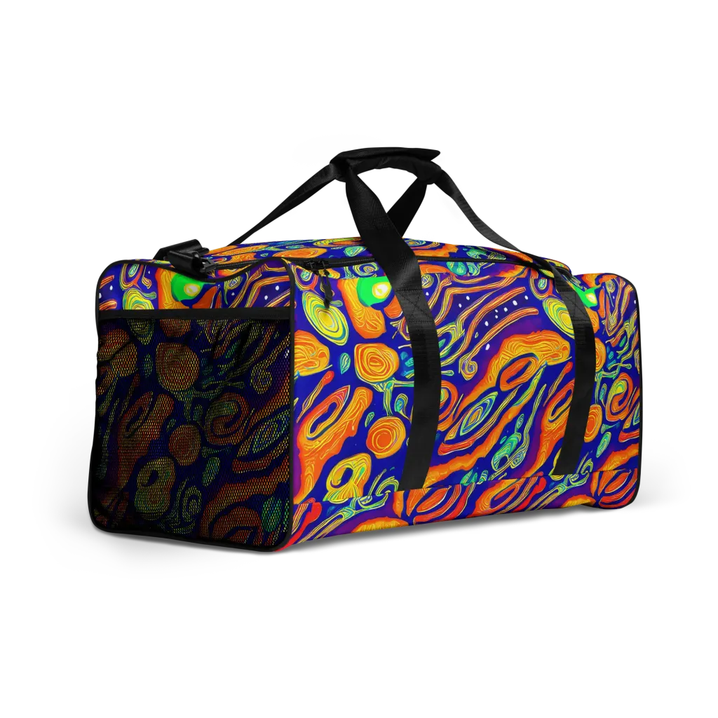 Aubergine Inferno on Duffle Bag — Right Front