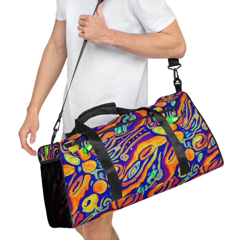 Aubergine Inferno on Duffle Bag — Right Front
